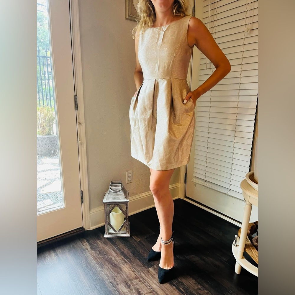 Golden classy dress